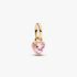 Mini Conta Pendente Coração Chakra Rosa Mini Conta Pendente Coração Chakra Rosa