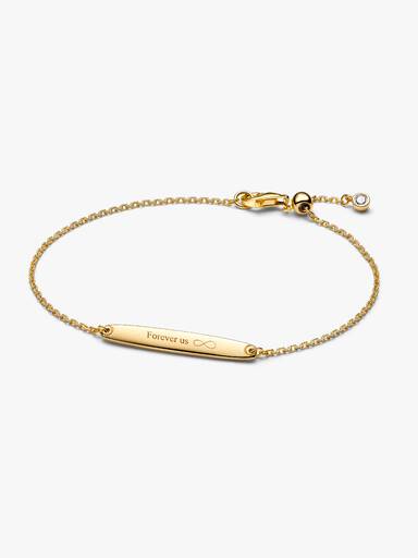 Pulseira de Corrente com Barra Gravável