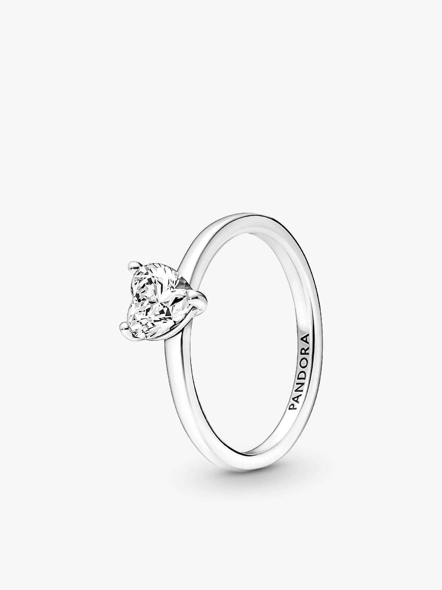 Anel Sparkling Heart Solitaire