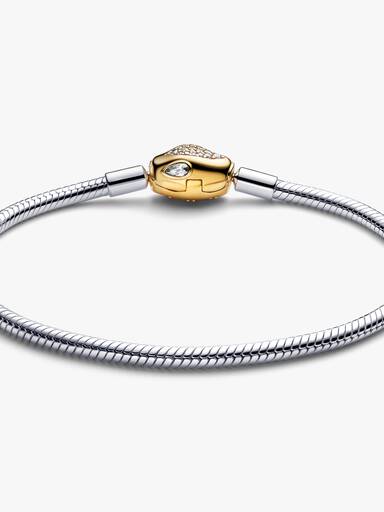 Pulseira de Corrente e Fecho Snake