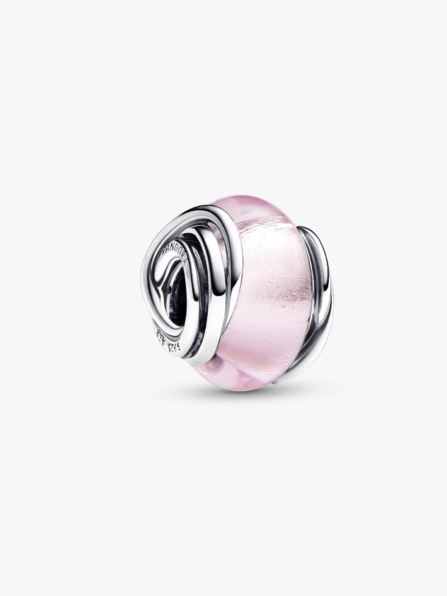Conta Murano Cor-de-rosa com Círculo