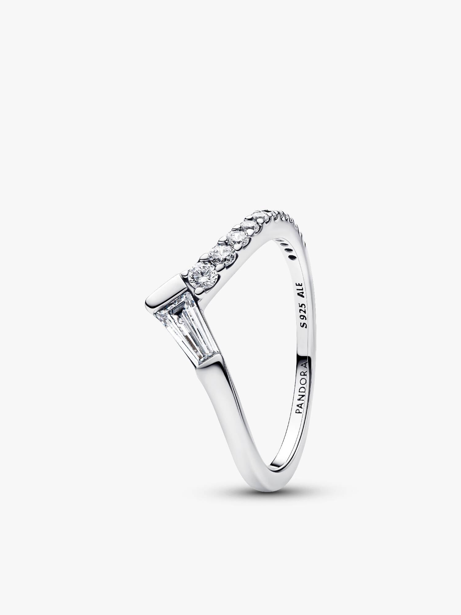 Anel Aro Pavé Baguette Tiara