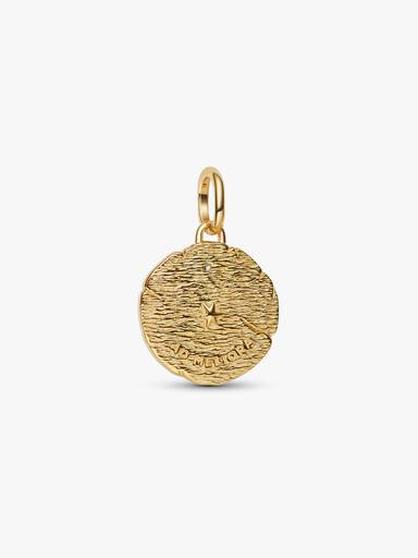 Conta Medalhão Setas Cruzadas
