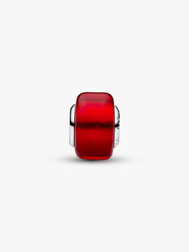 Conta Vidro Murano Vermelho
