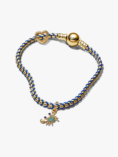 Conjunto de Presente Pulseira Caranguejo e Coração Aberto