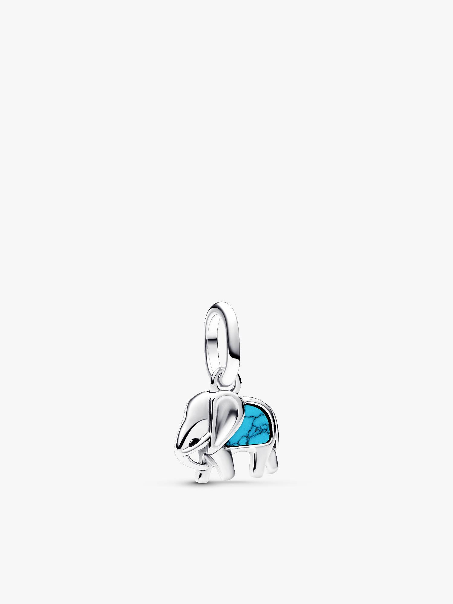Mini Conta Pendente Elefante Turquesa