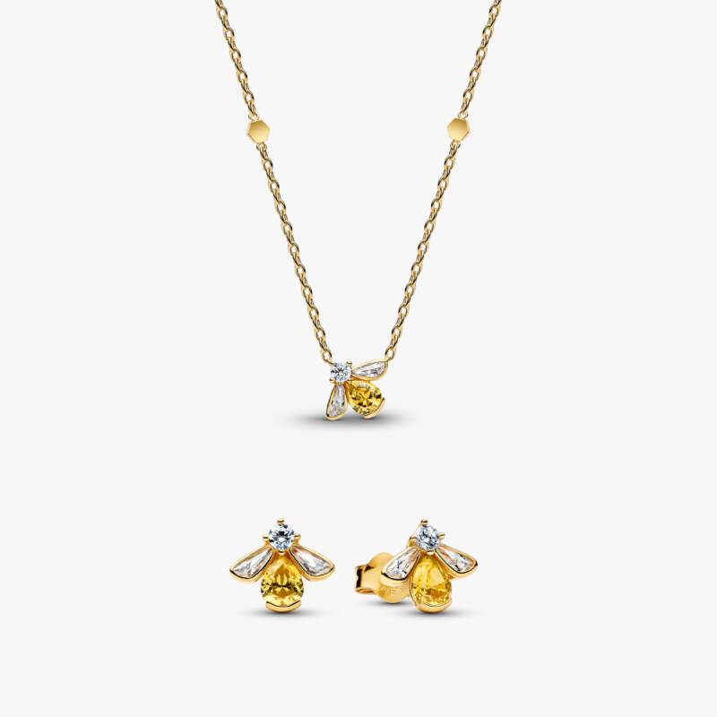 Conjunto de Presente Colar e Brincos Abelha